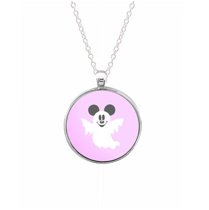 Mouse Ghost Halloween Necklace