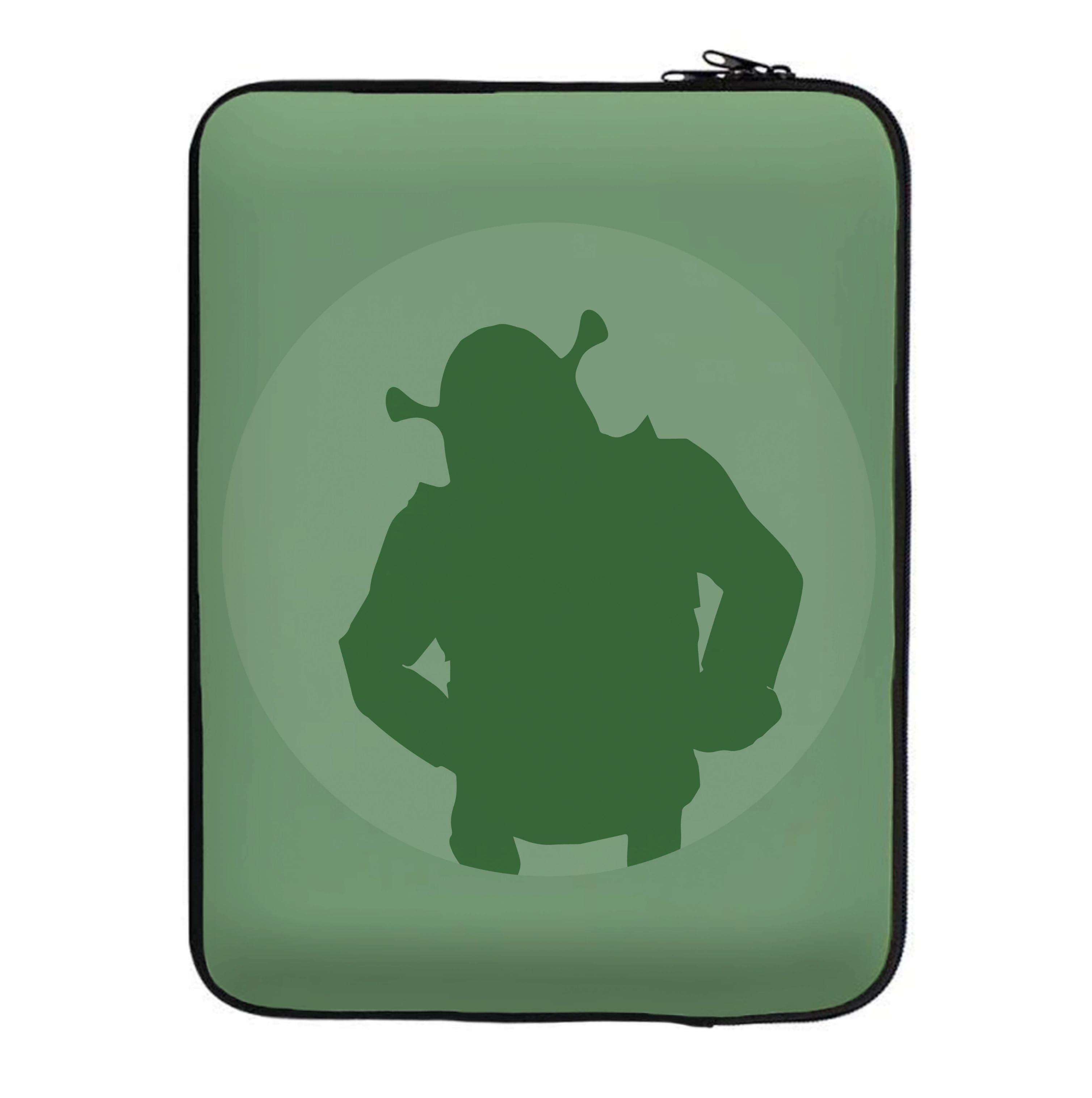 Green Ogre Outline Laptop Sleeve