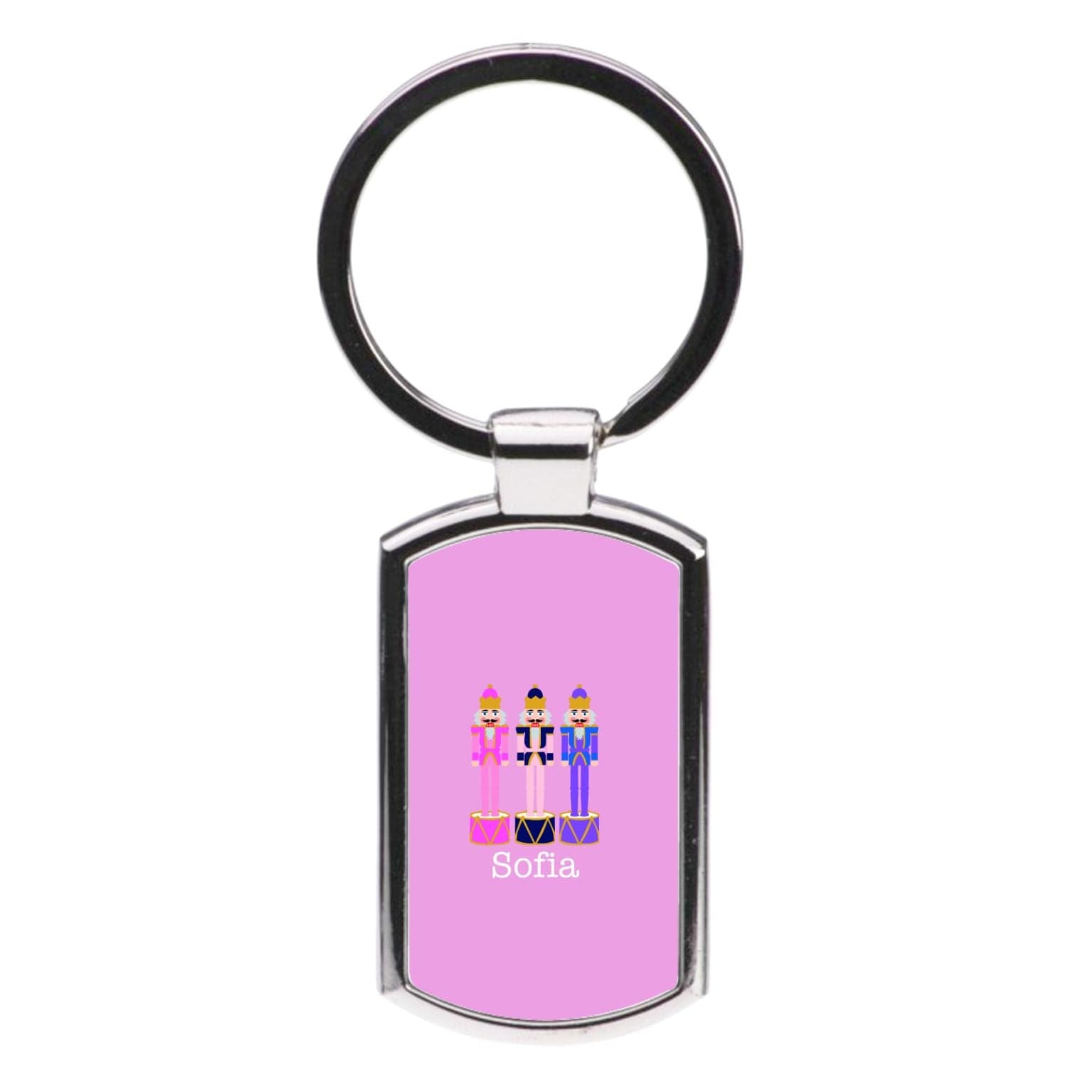 Nutcracker - Personalised Christmas Luxury Keyring