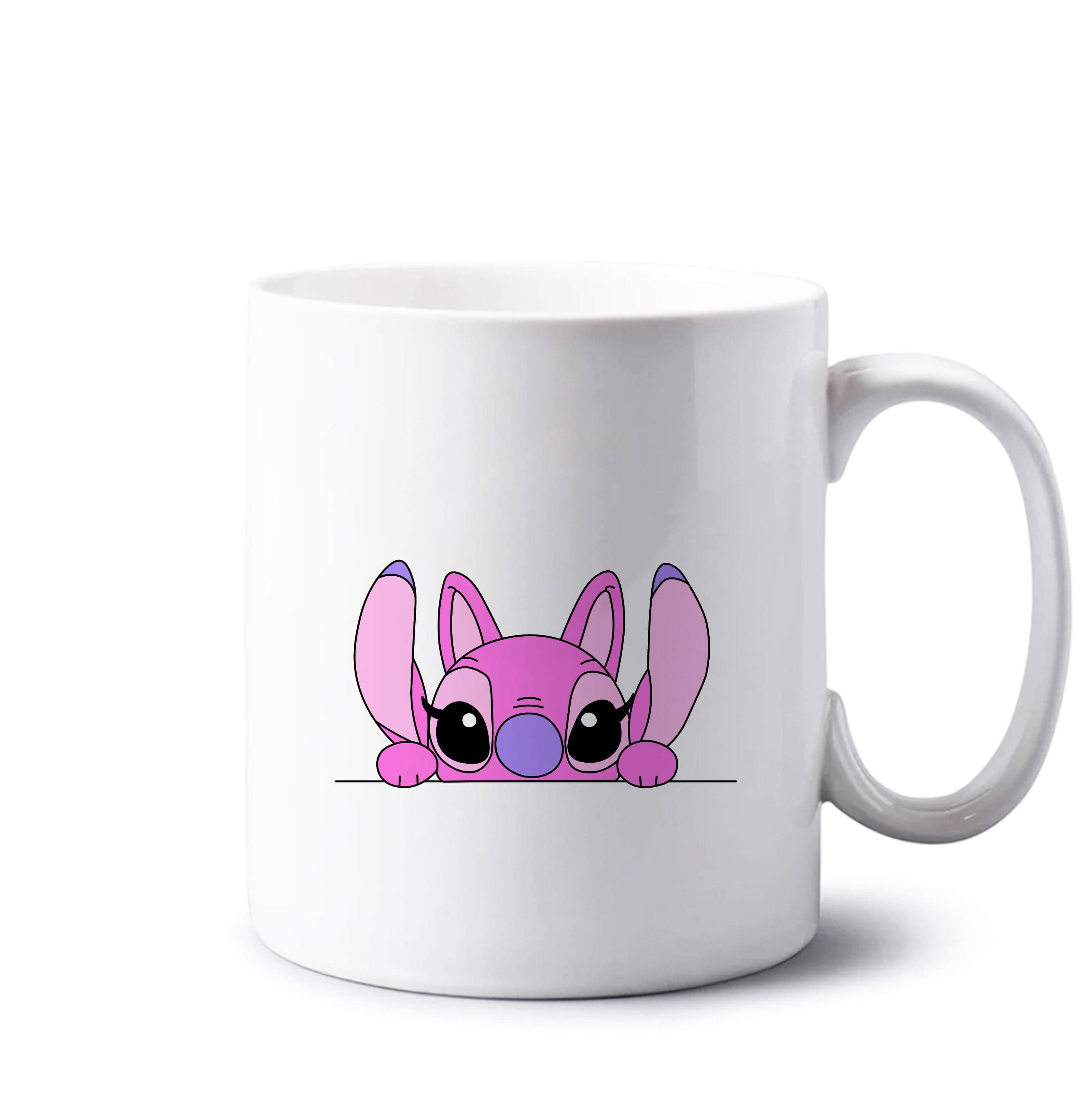 Angel Leaning - Pink Alien Mug