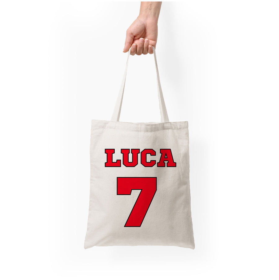 Red - Personalised Football   Tote Bag
