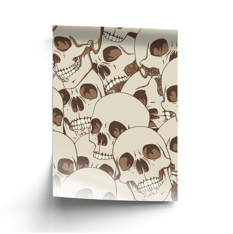 Skull Pattern - Halloween Poster
