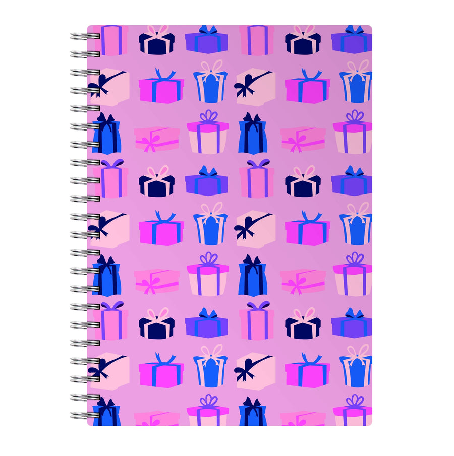 Pink Presents - Christmas Patterns Notebook