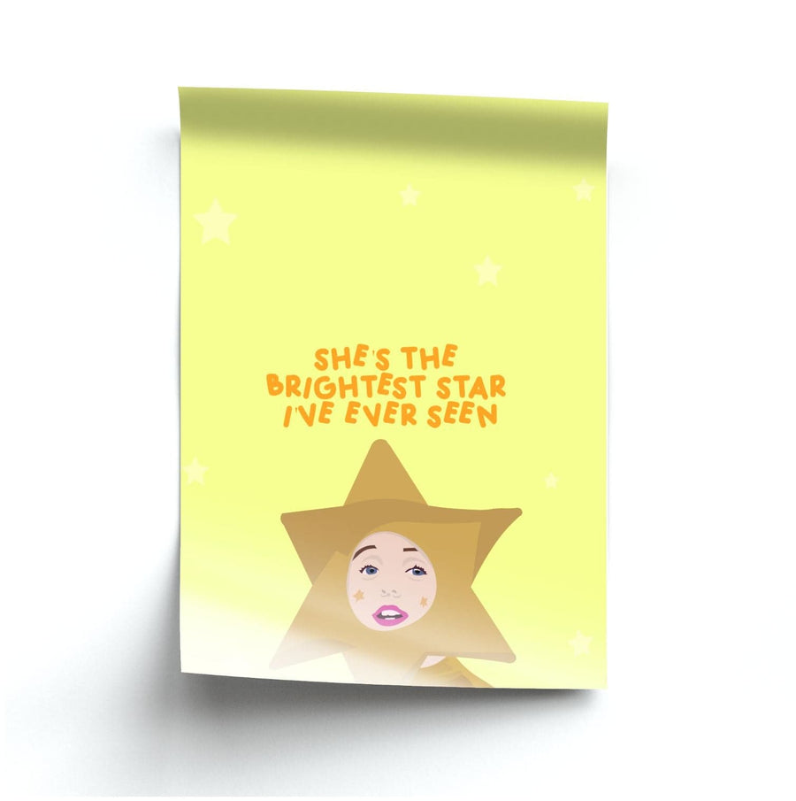She's The Brightest Star I've Ever Seen - Christmas Poster