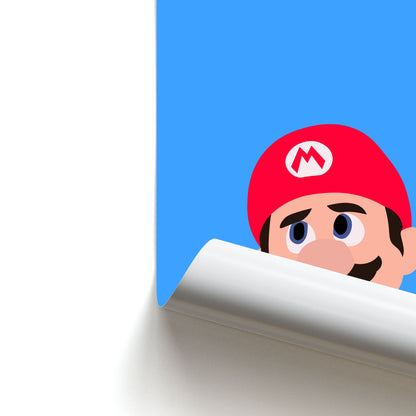 Worried Mario Poster