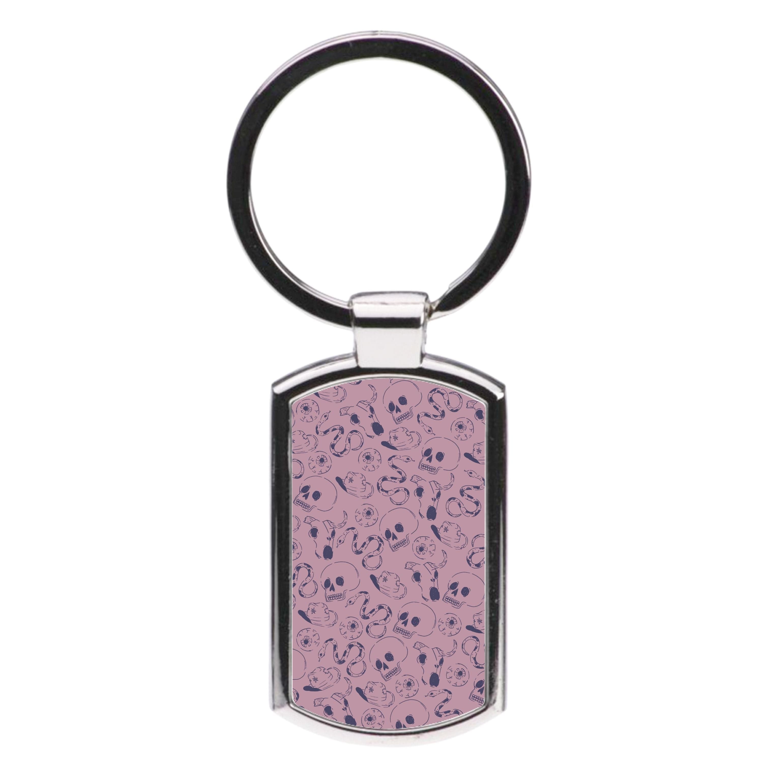 Purple Snakes And Skulls - Western  Luxury Keyring