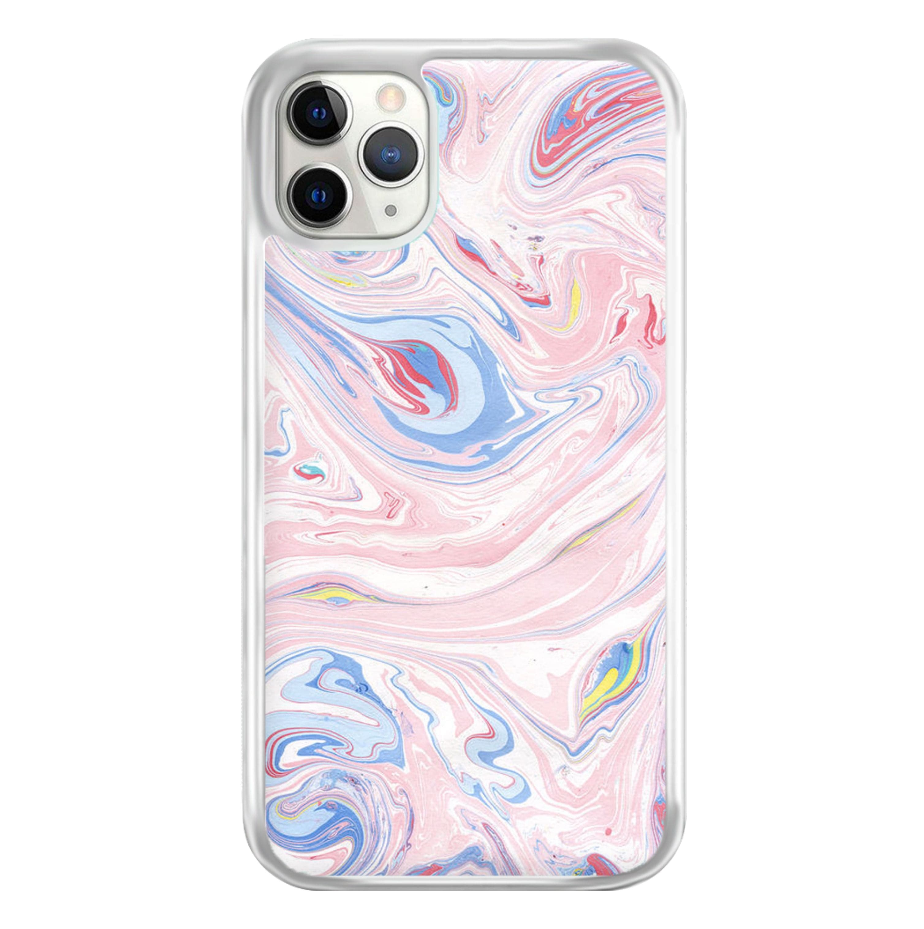 Pink Marble Swirl Phone Case