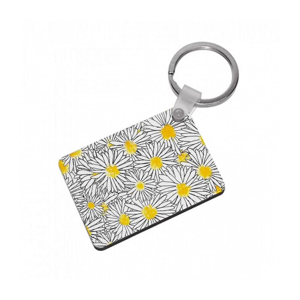 Cute Daisy Pattern Keyring - Fun Cases