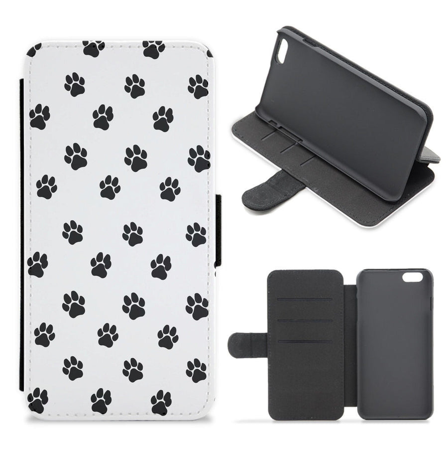 Paw pattern - Dog Patterns Flip / Wallet Phone Case