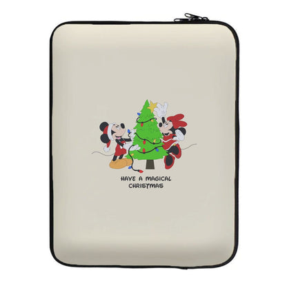 Festive Fairytale Mice - Christmas Laptop Sleeve