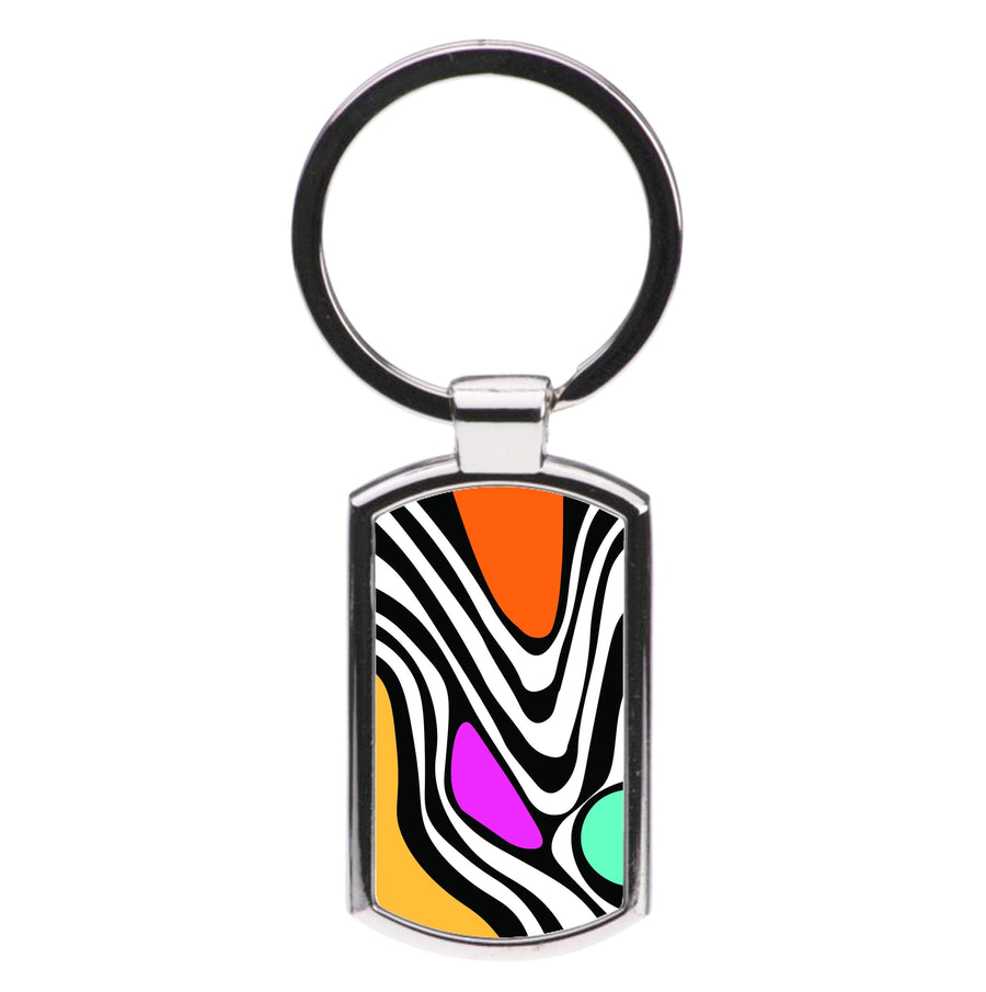 Abstract Pattern 5 Luxury Keyring