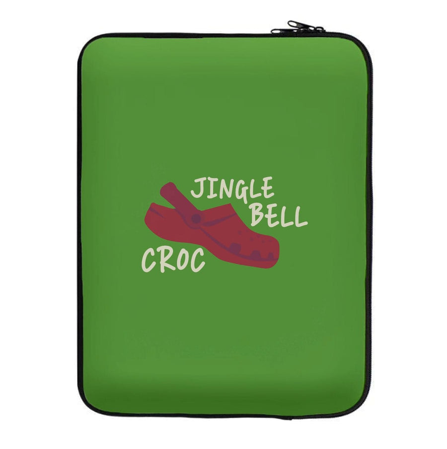 Jingle Bell Croc - Christmas Puns Laptop Sleeve