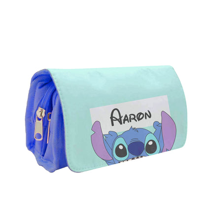 Standing Blue Alien - Personalised Disney Pencil Case