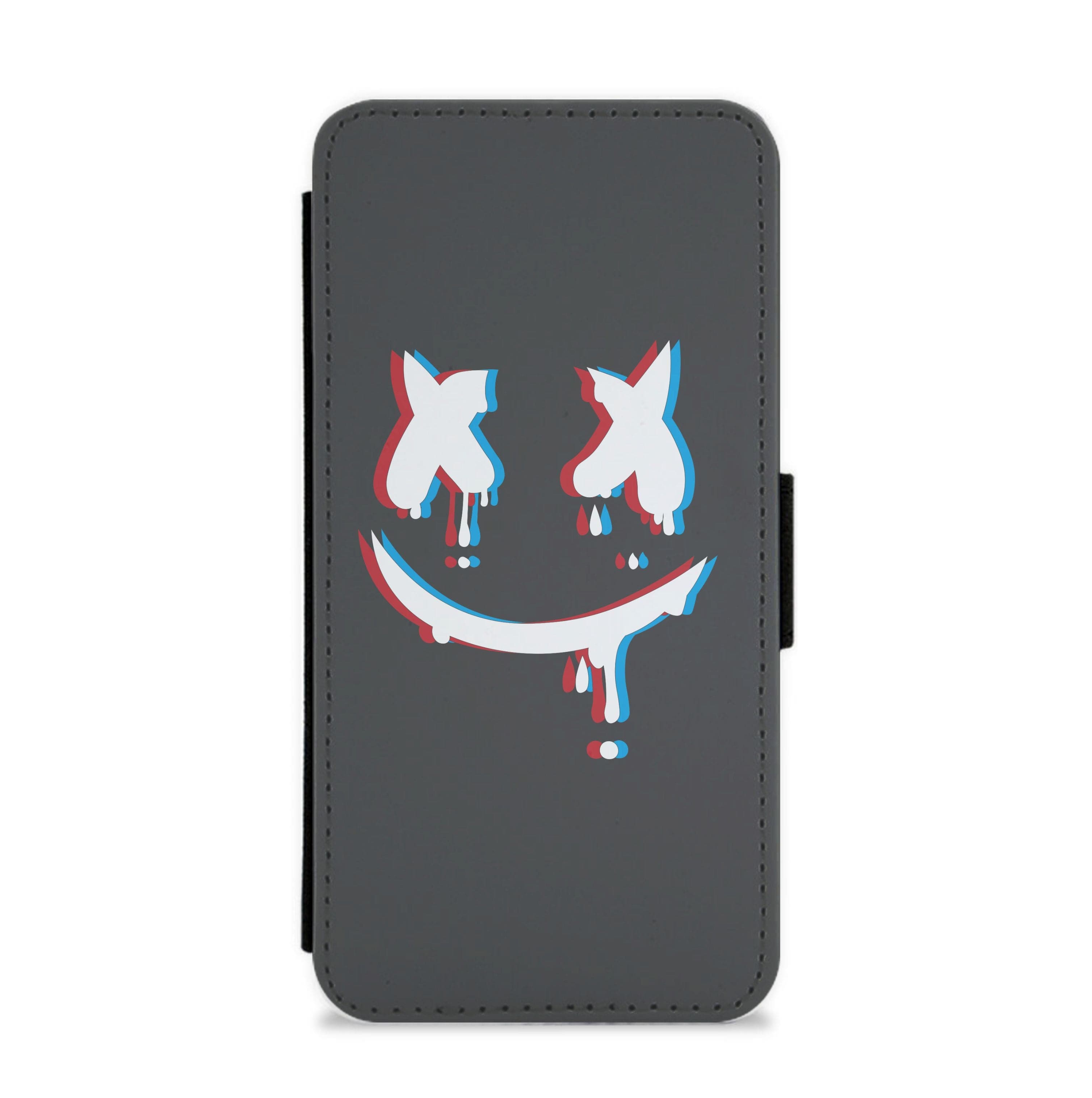 Blue Blur - White Helmet DJ Flip / Wallet Phone Case