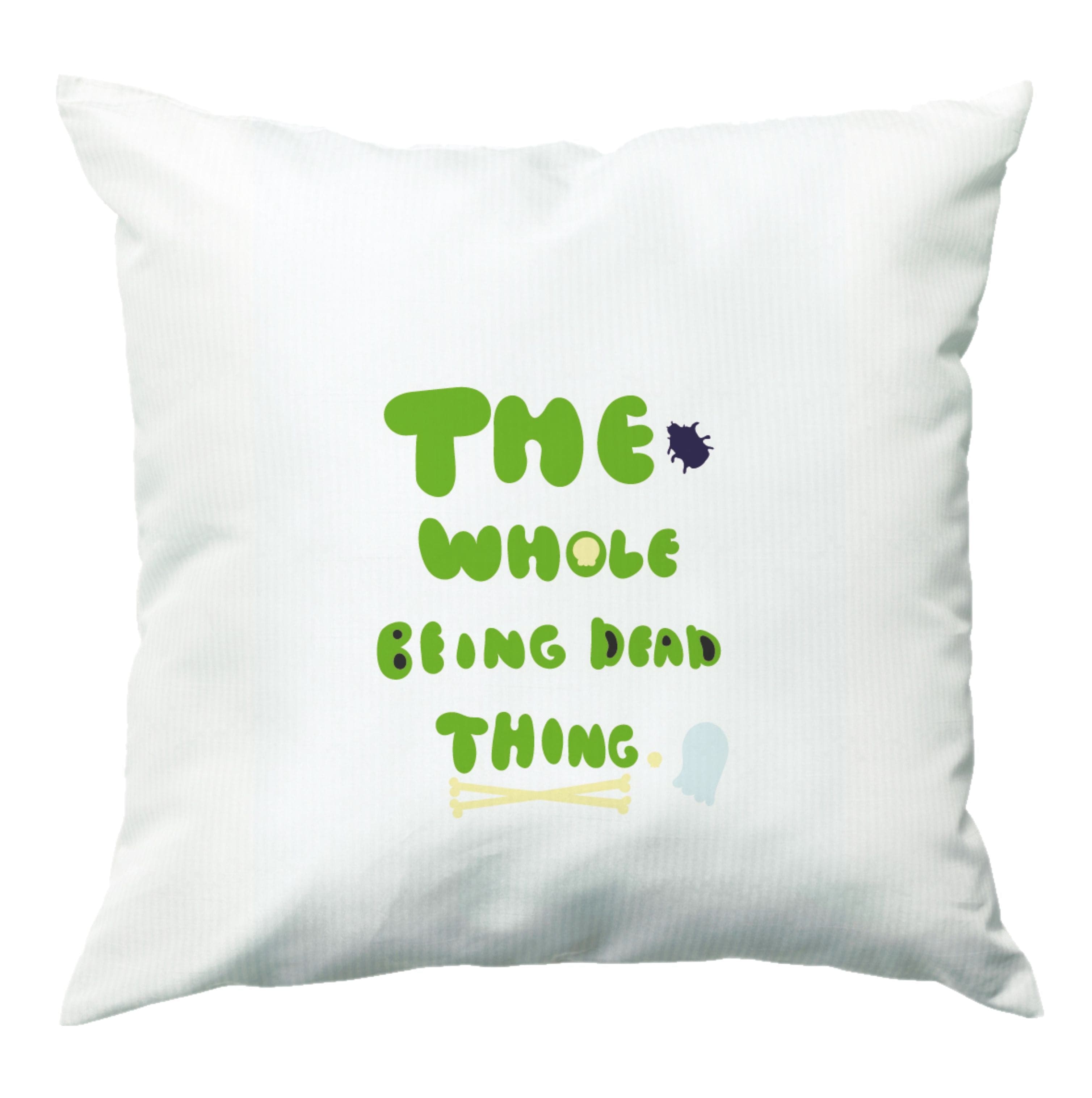 The Whole Being Dead Thing - Beetle Halloween Cushion