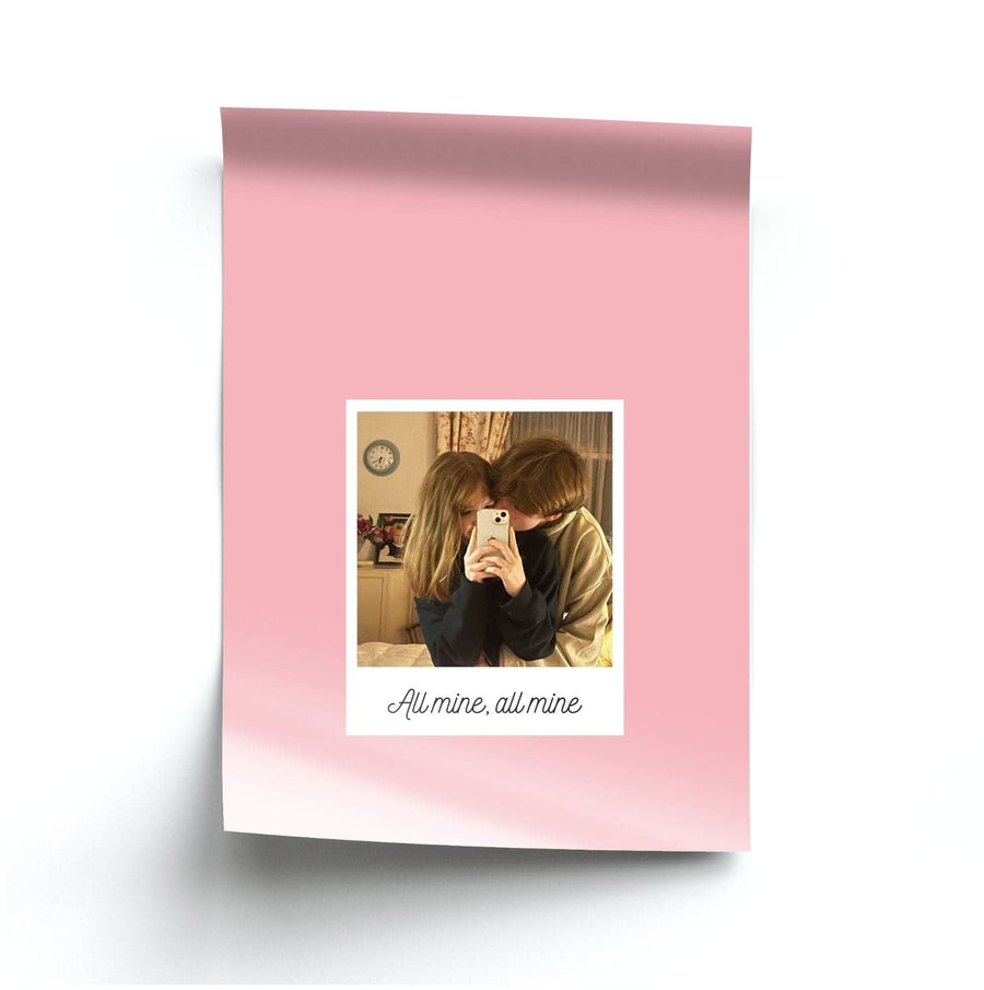 All Mine, All Mine - Personalised Couples Poster