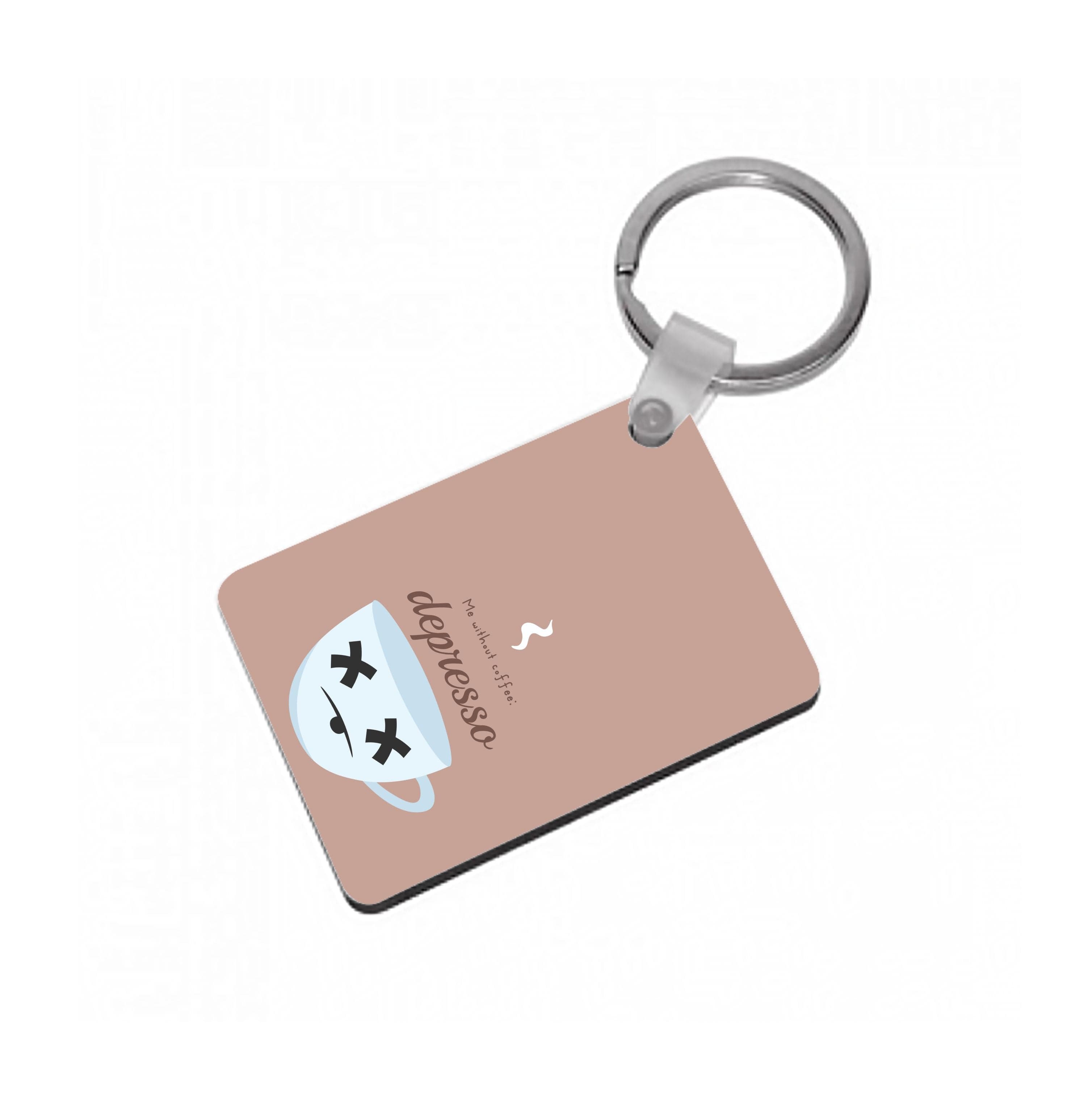 Depresso - Funny Quotes Keyring