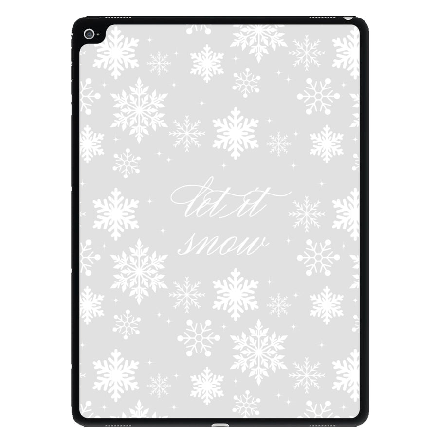 Let It Snow Christmas Pattern iPad Case