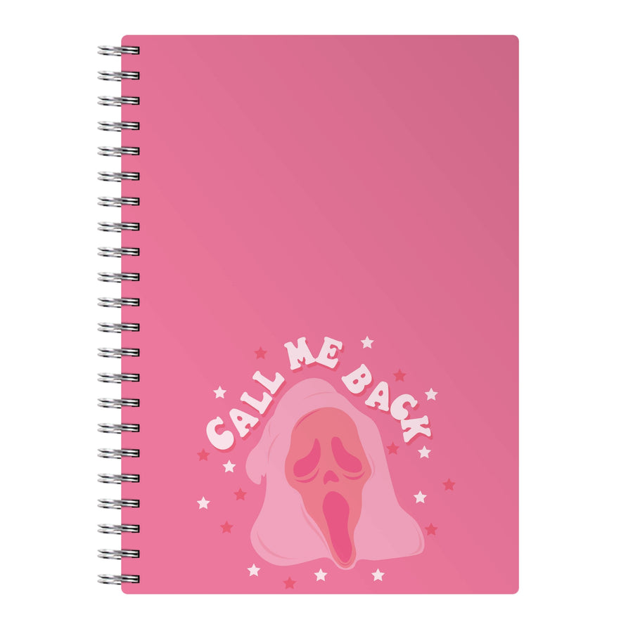 Call Me Back Ghostface - Scream Notebook