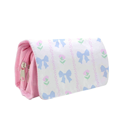 Pink Bows Pattern - Clean Girl Aesthetic Pencil Case