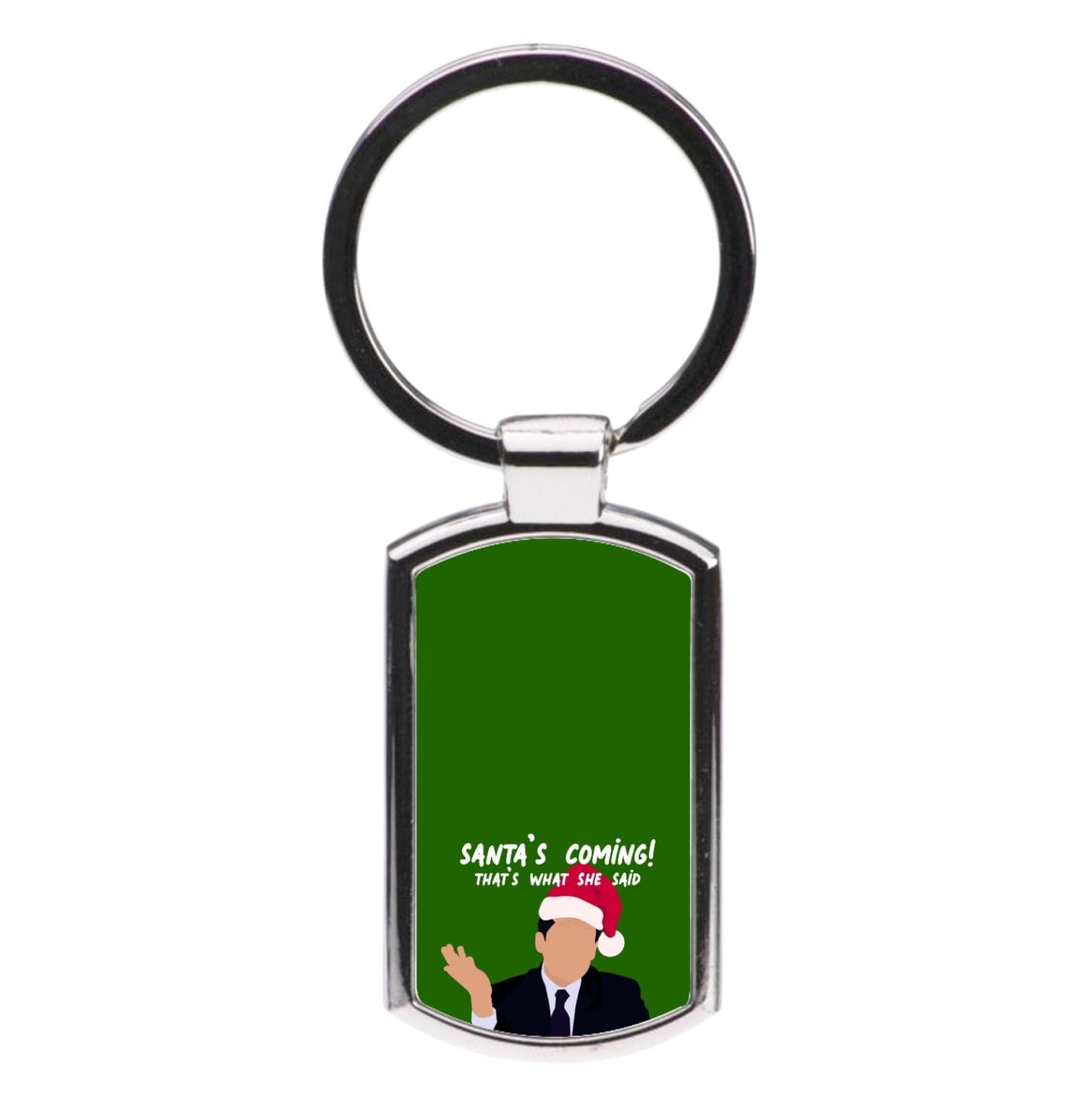 Santa's Coming Luxury Keyring