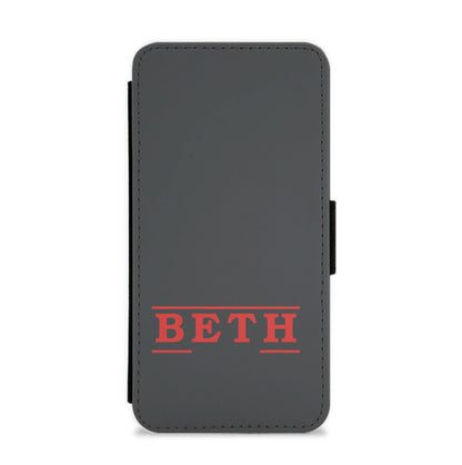 Title - Personalised Stranger Flip / Wallet Phone Case