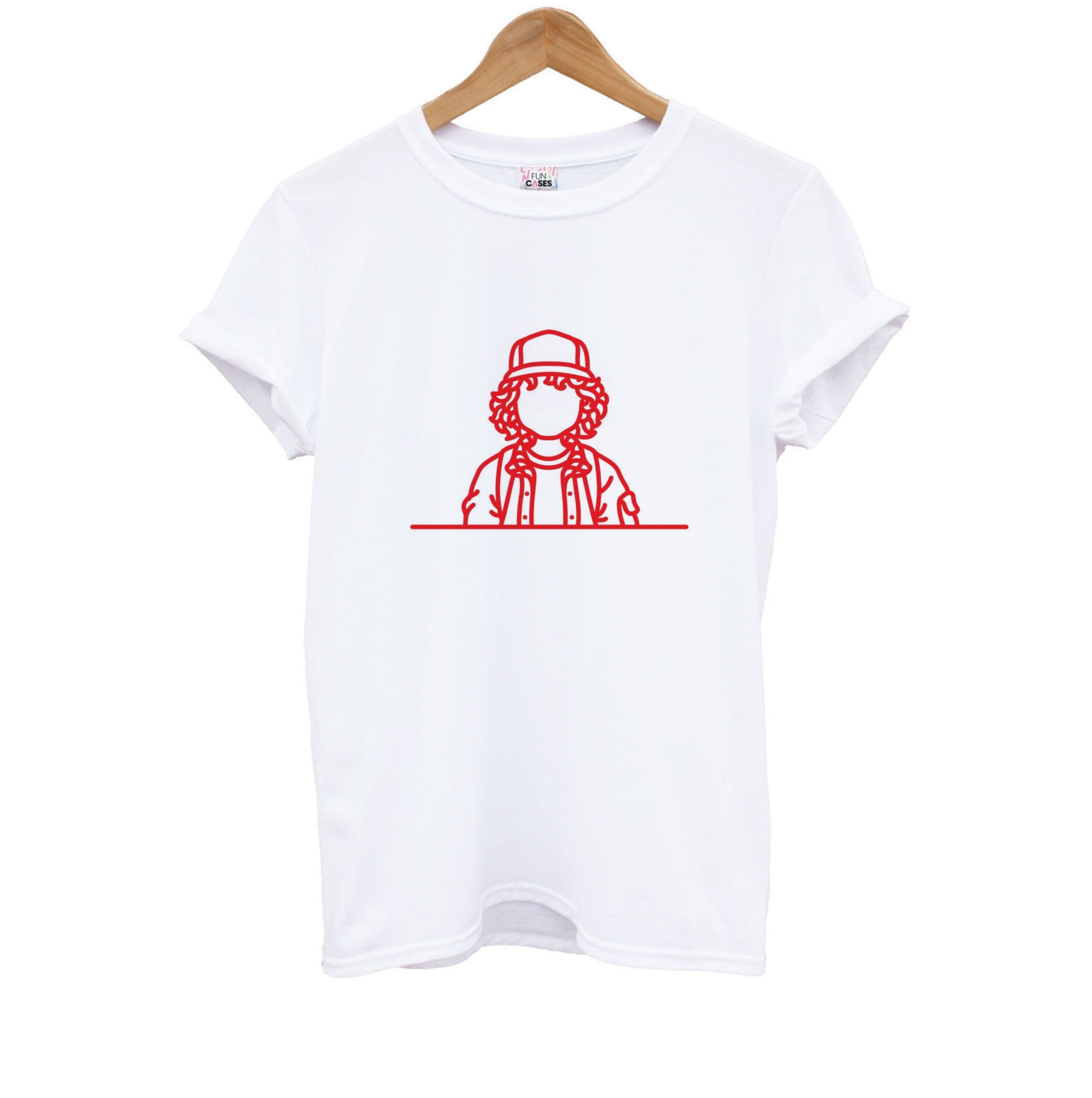 Dustin Outline Kids T-Shirt