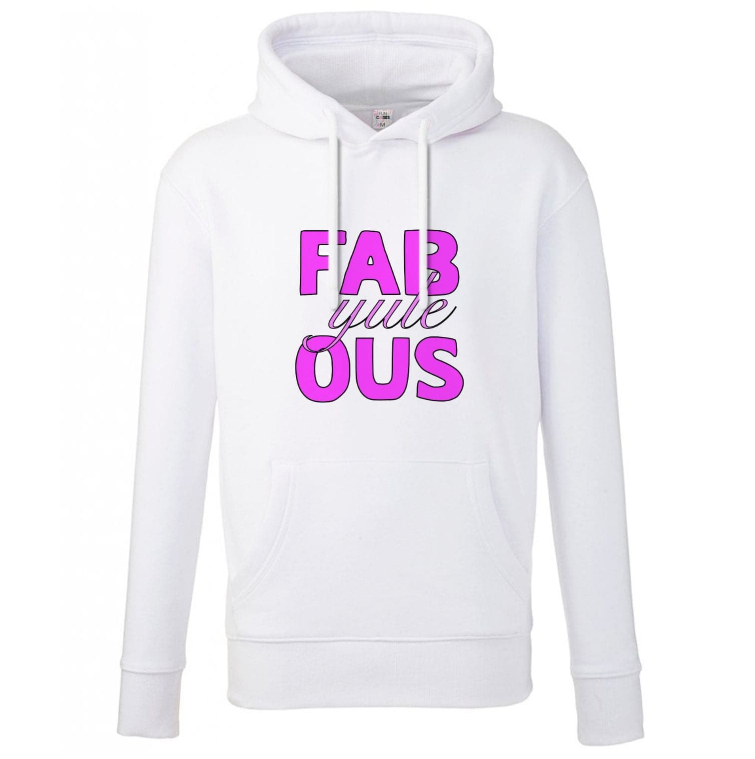 Fab-Yule-Ous Pink - Christmas Puns Hoodie