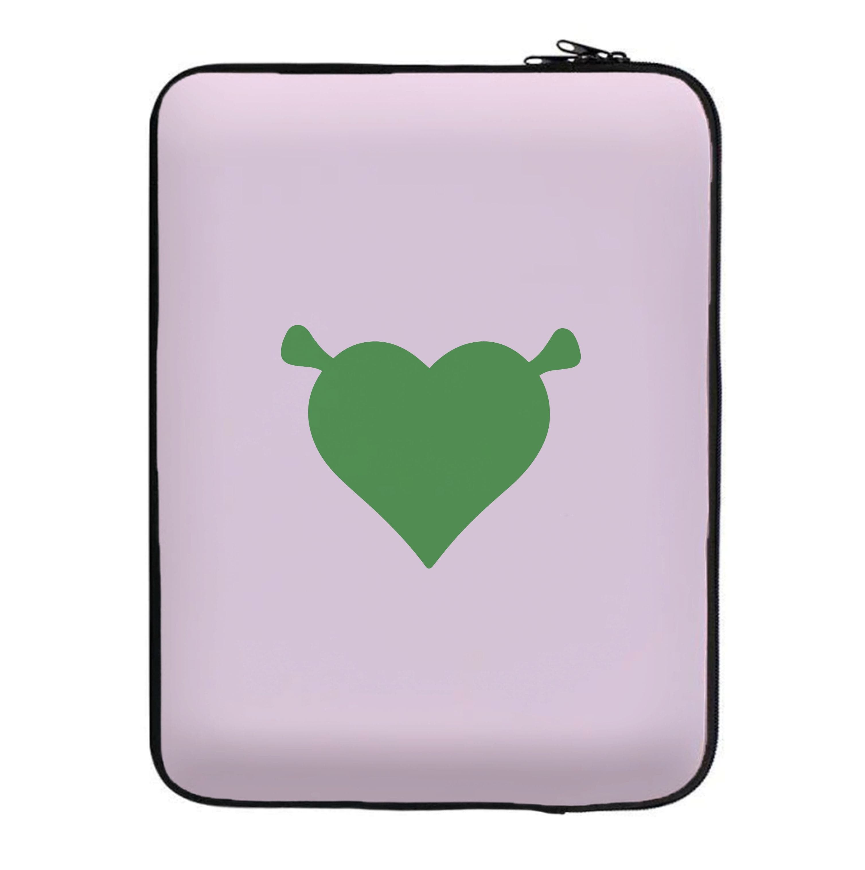 Green Ogre Heart Laptop Sleeve