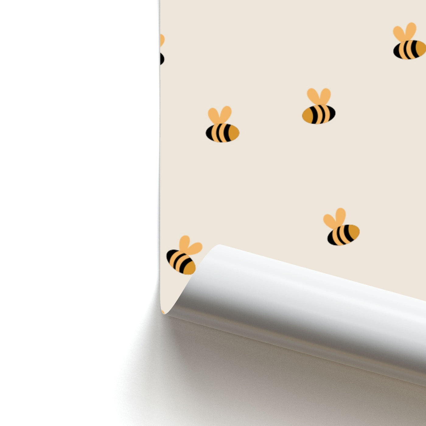 Spring Bee Pattern Poster