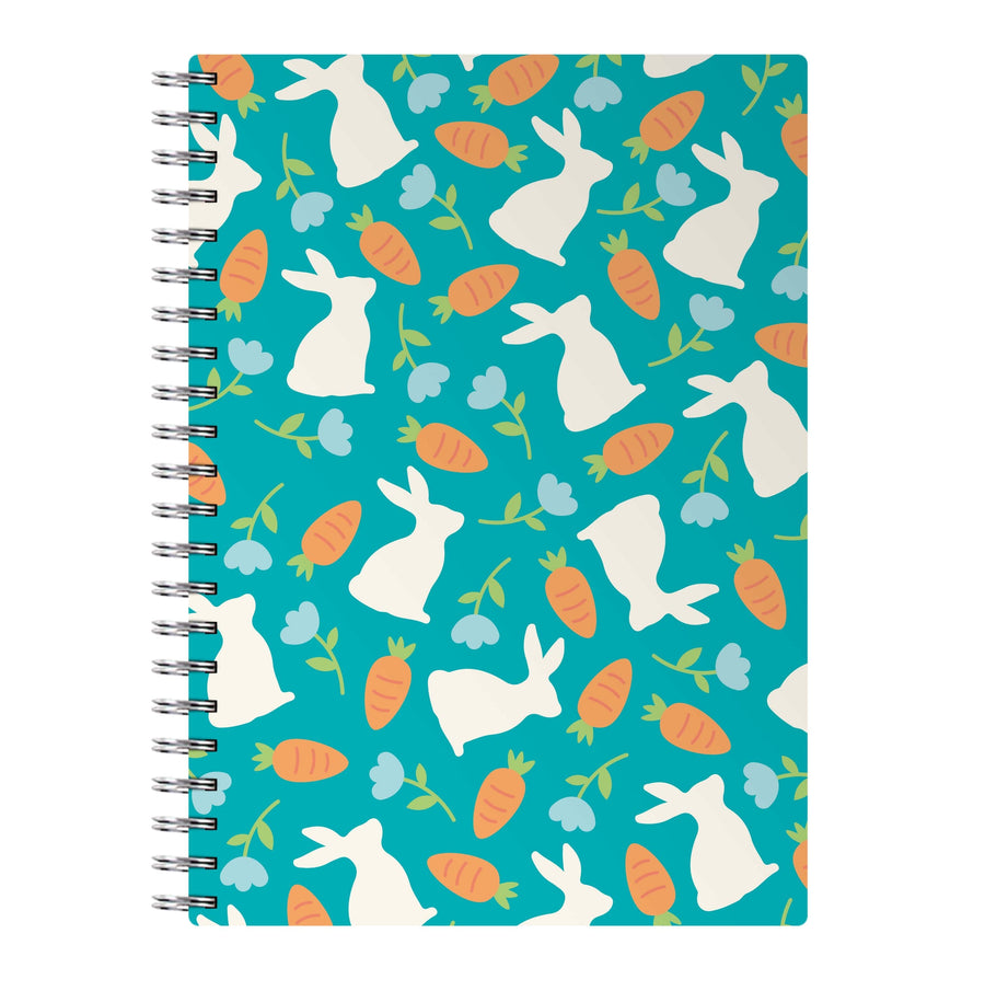 Bunnies And Carrots - Easter Patterns Notebook