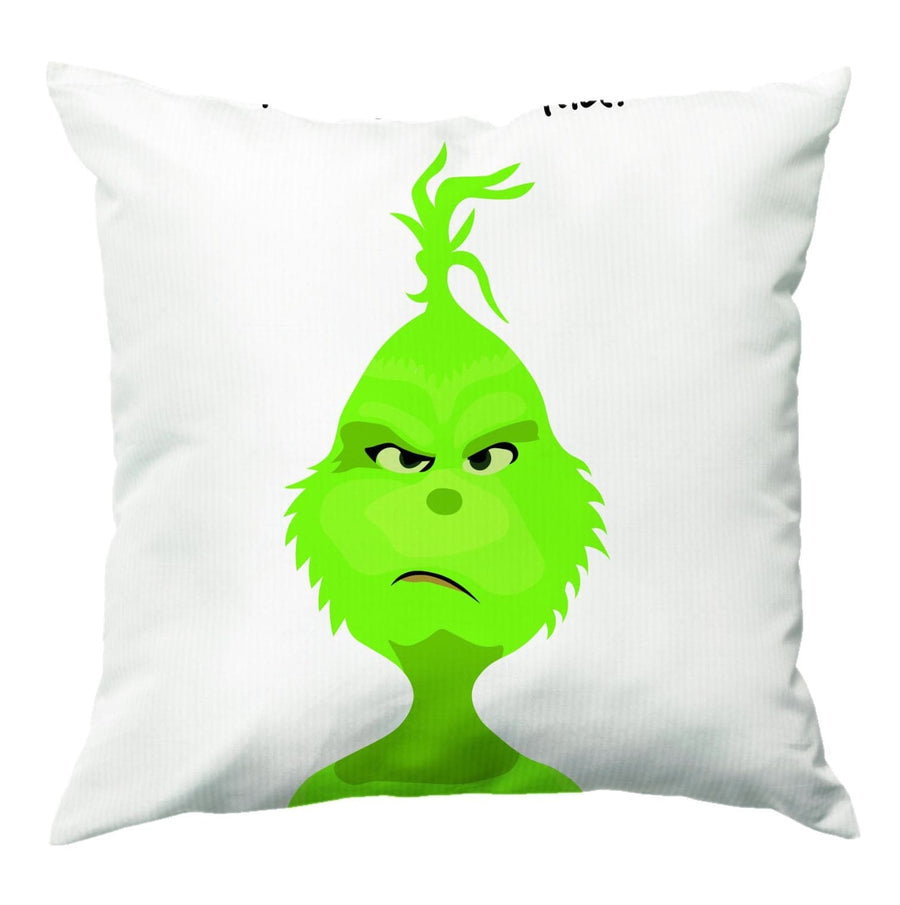 Resting Grinch Face - Christmas Cushion