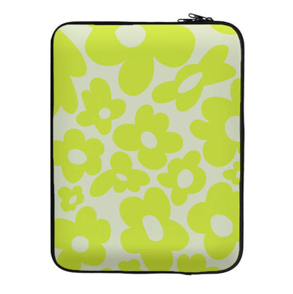 Yellow Flowers - Trippy Patterns Laptop Sleeve