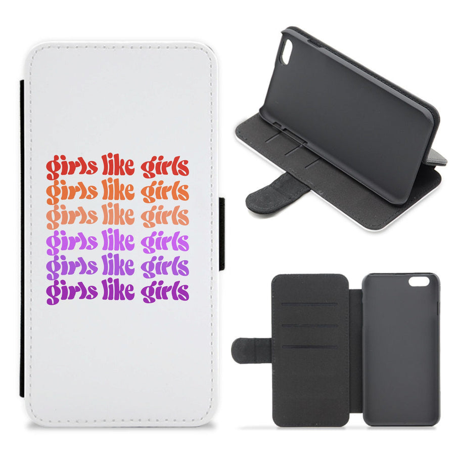 Girls like girls - Pride Flip / Wallet Phone Case
