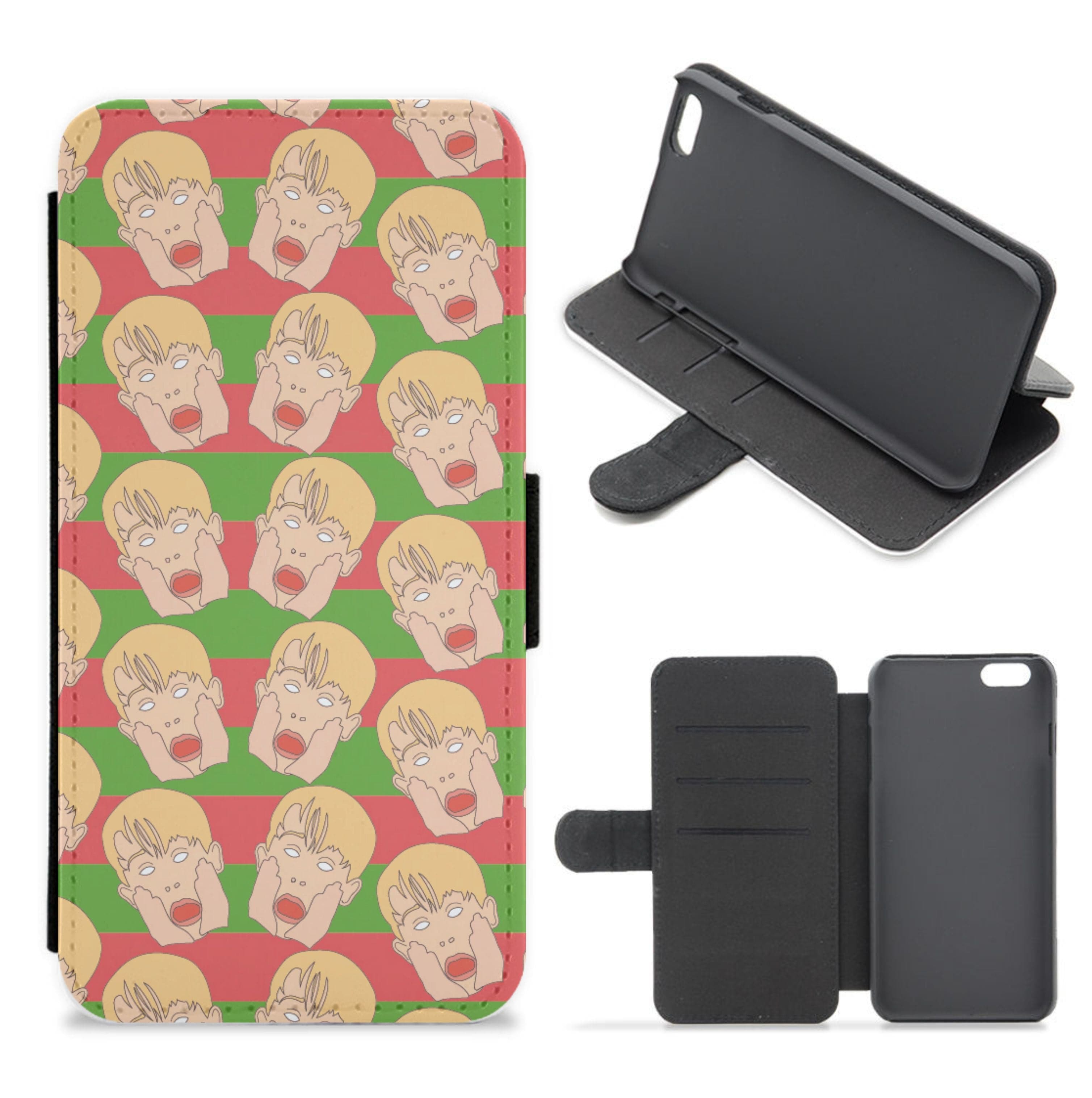 Kevin Pattern Flip / Wallet Phone Case