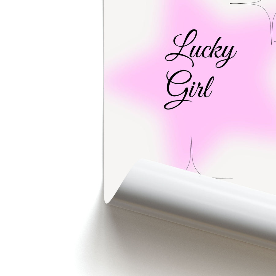 Lucky Girl - Clean Girl Aesthetic Poster