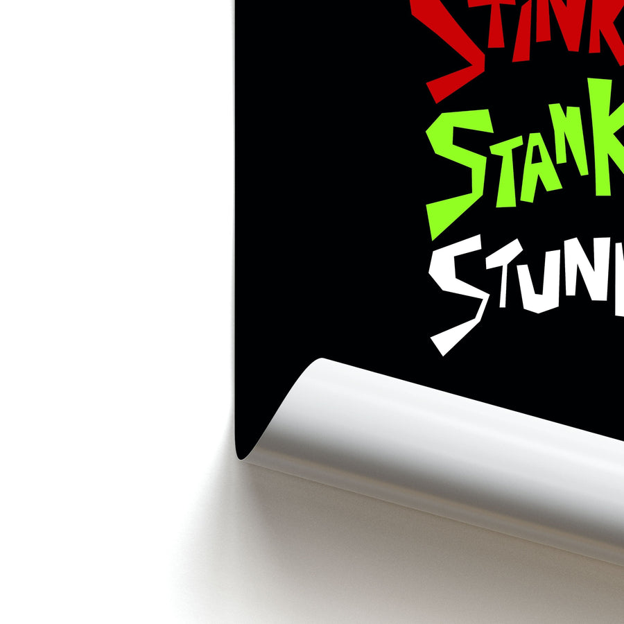 Stink Stank Stunk - Grinch Poster