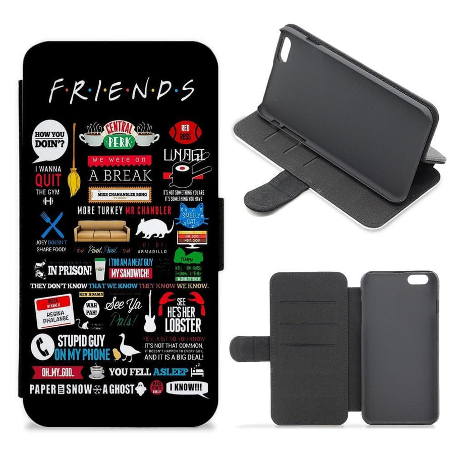 All The Quotes - Friends Flip / Wallet Phone Case - Fun Cases