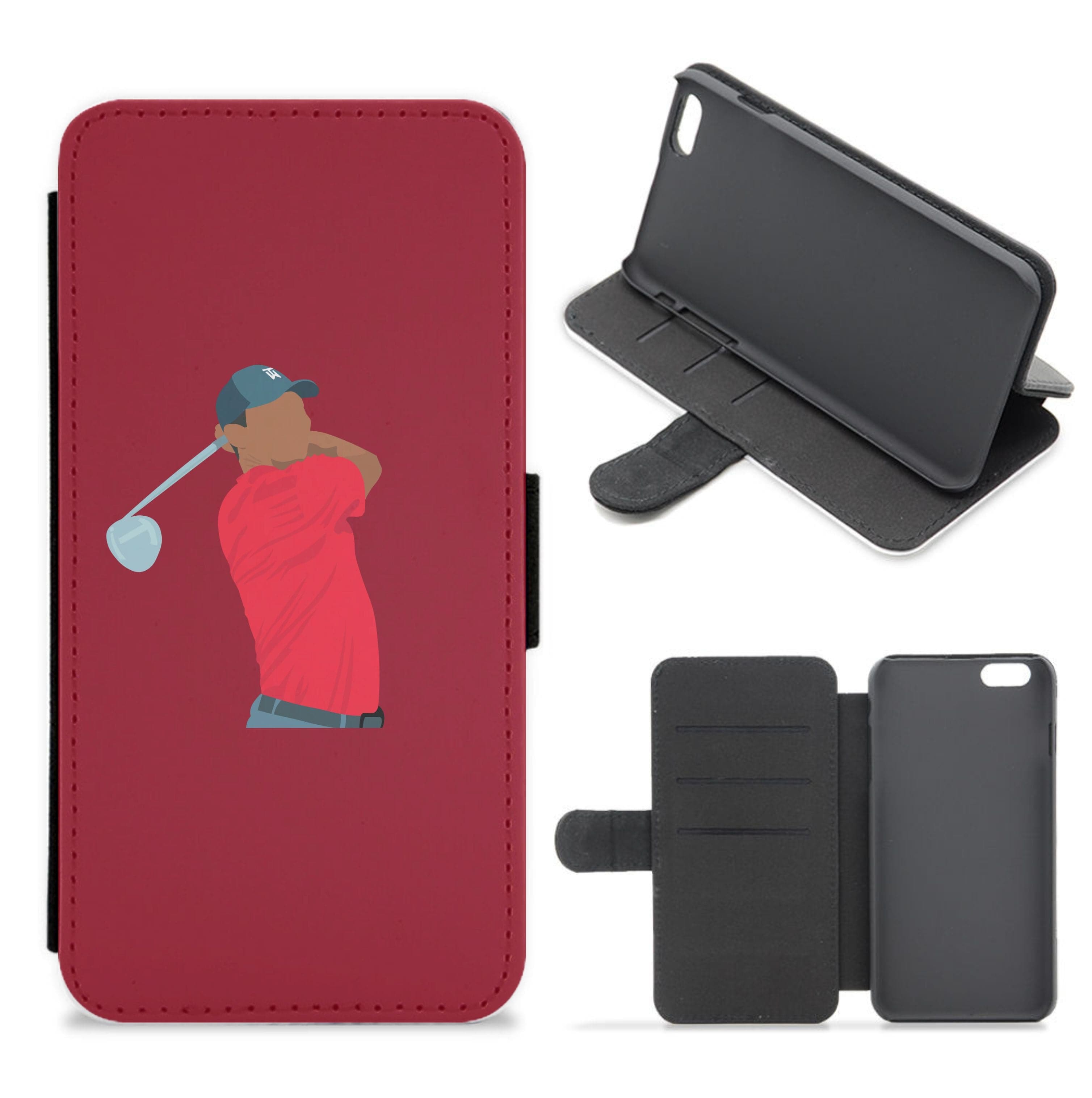 Tiger - Golf Flip / Wallet Phone Case