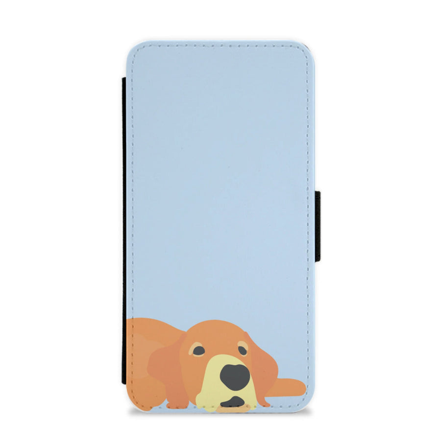Laying and chilling - Dog Patterns Flip / Wallet Phone Case