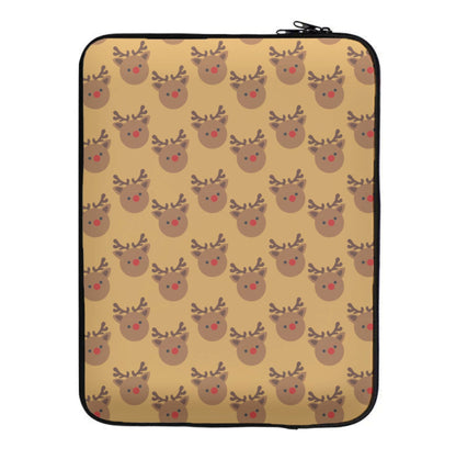 Rudolph Pattern - Christmas Patterns Laptop Sleeve