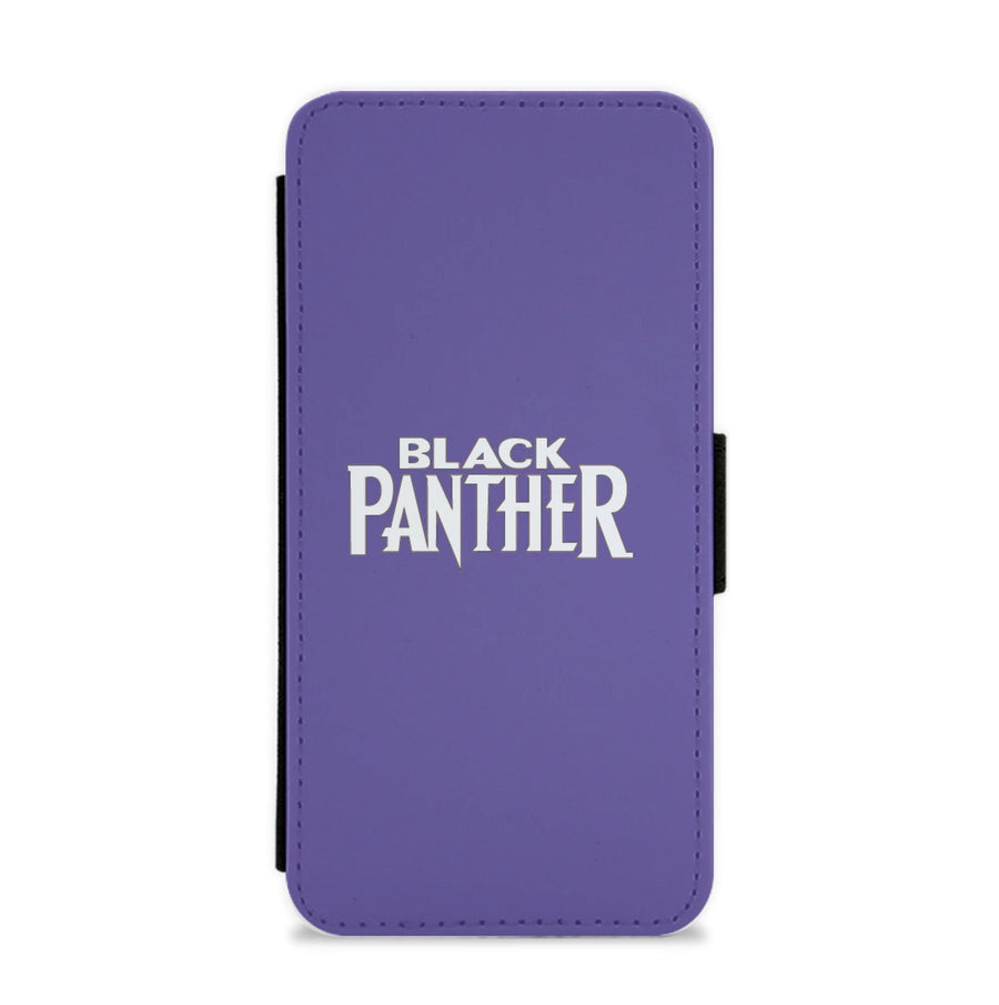 Black Panther Text - Black Panther Flip / Wallet Phone Case