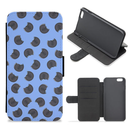 Oreos - Biscuits Patterns Flip / Wallet Phone Case