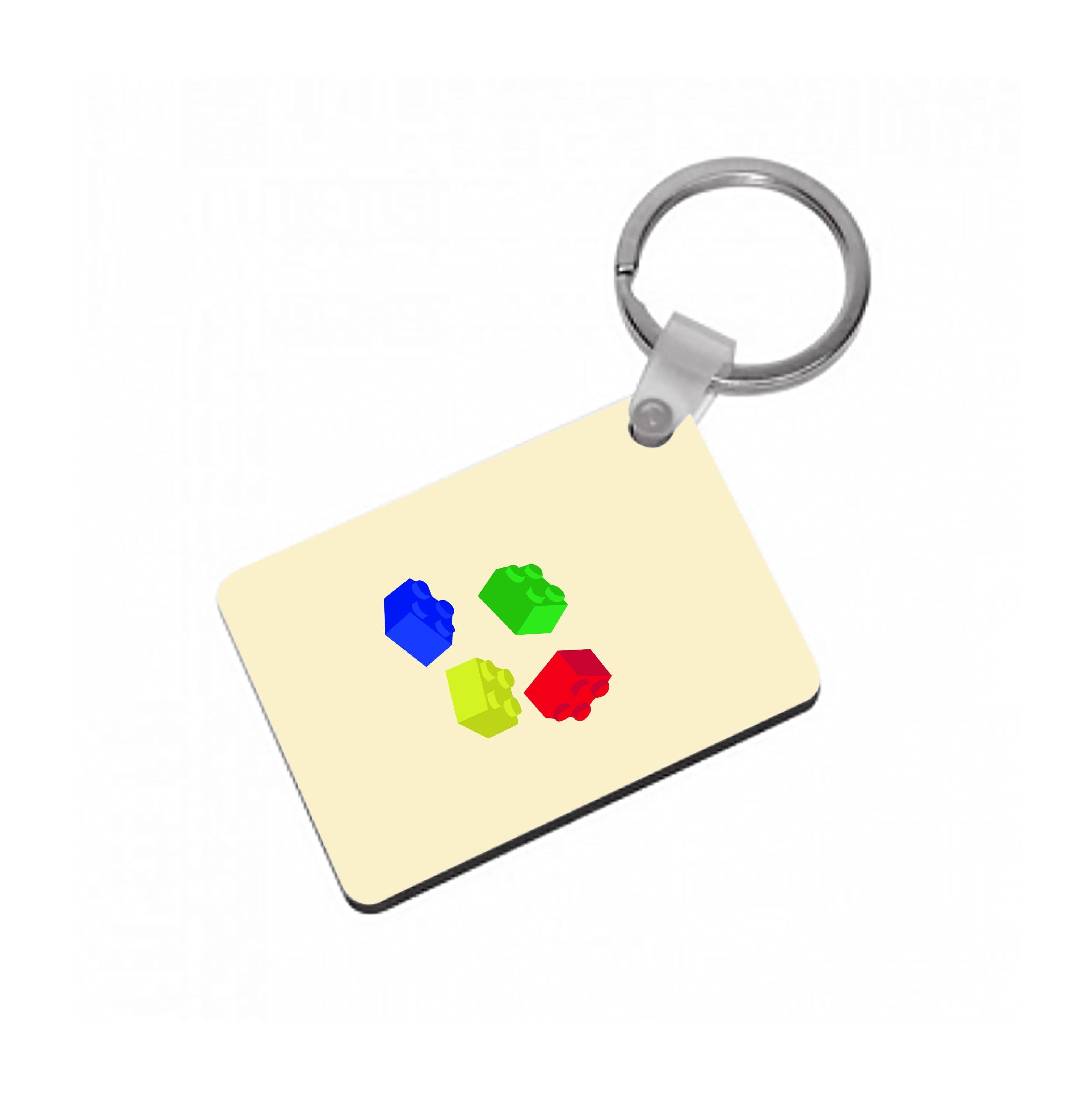 Coloured Bricks Keyring