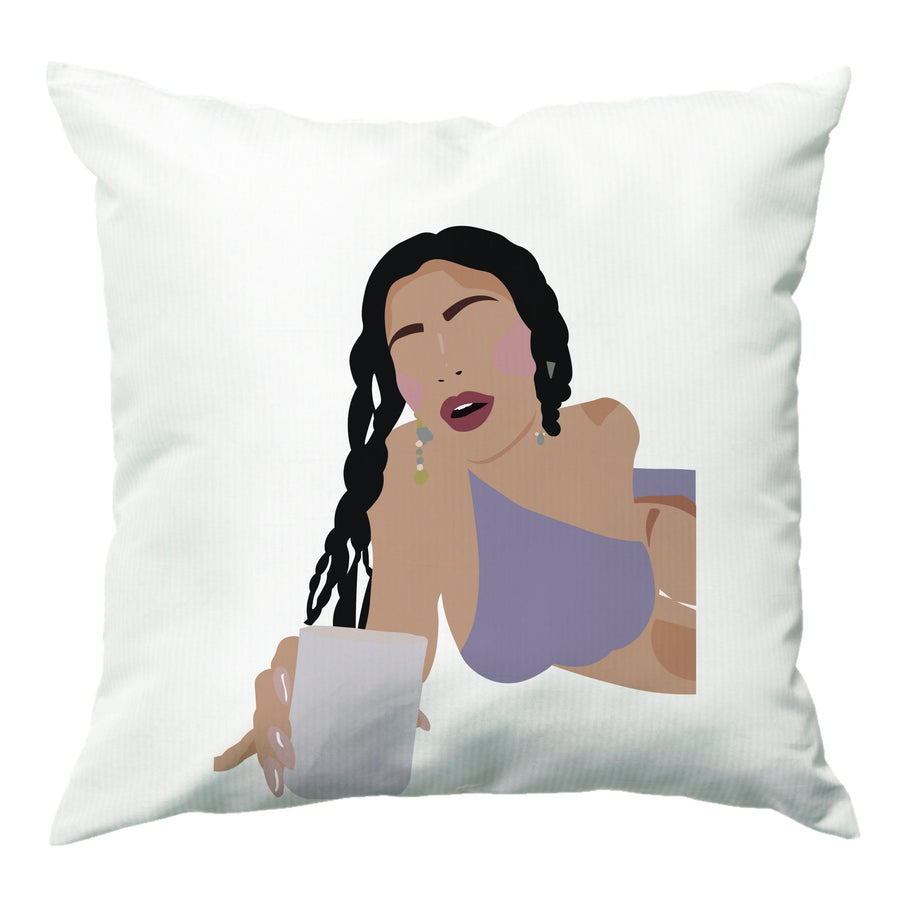 Faceless Kylie Jenner Cushion