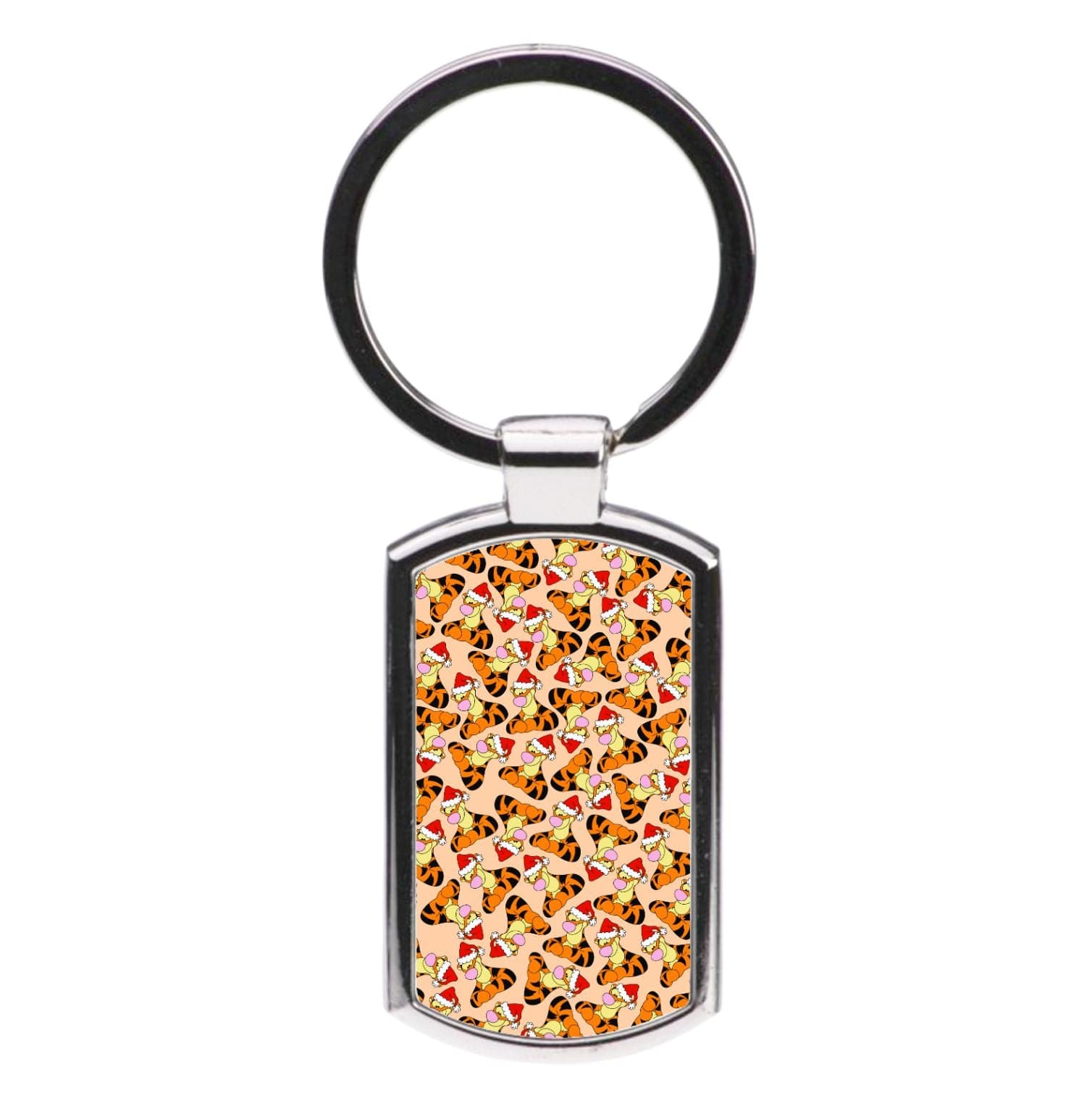 Tiger Pattern Christmas Luxury Keyring