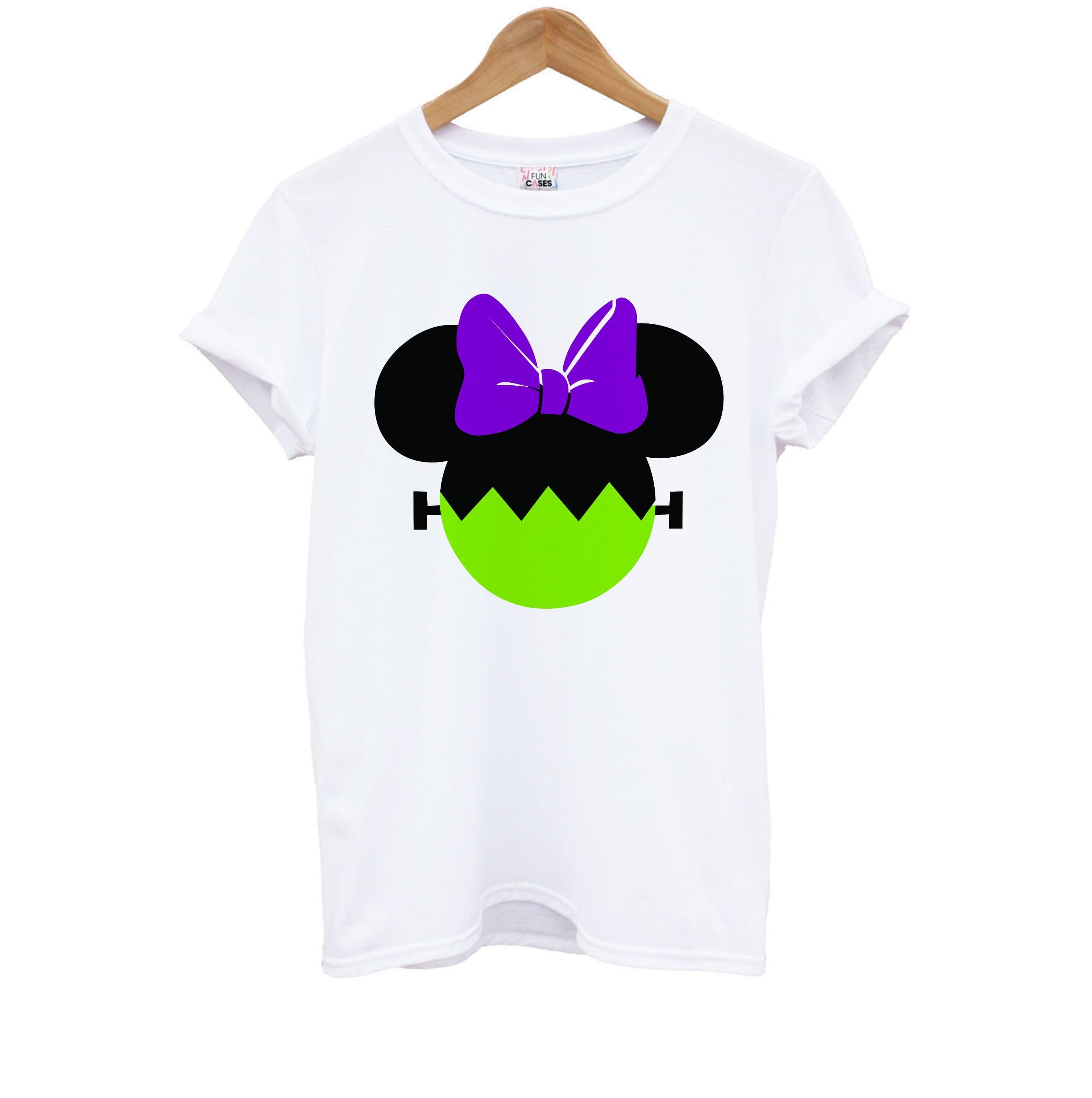 Frankenstein Girl Mouse Halloween Kids T-Shirt