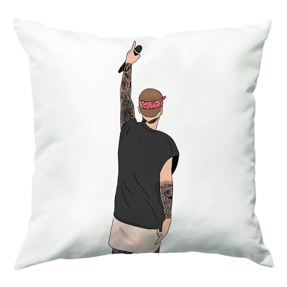 Justin Bieber Back Concert Cartoon Cushion