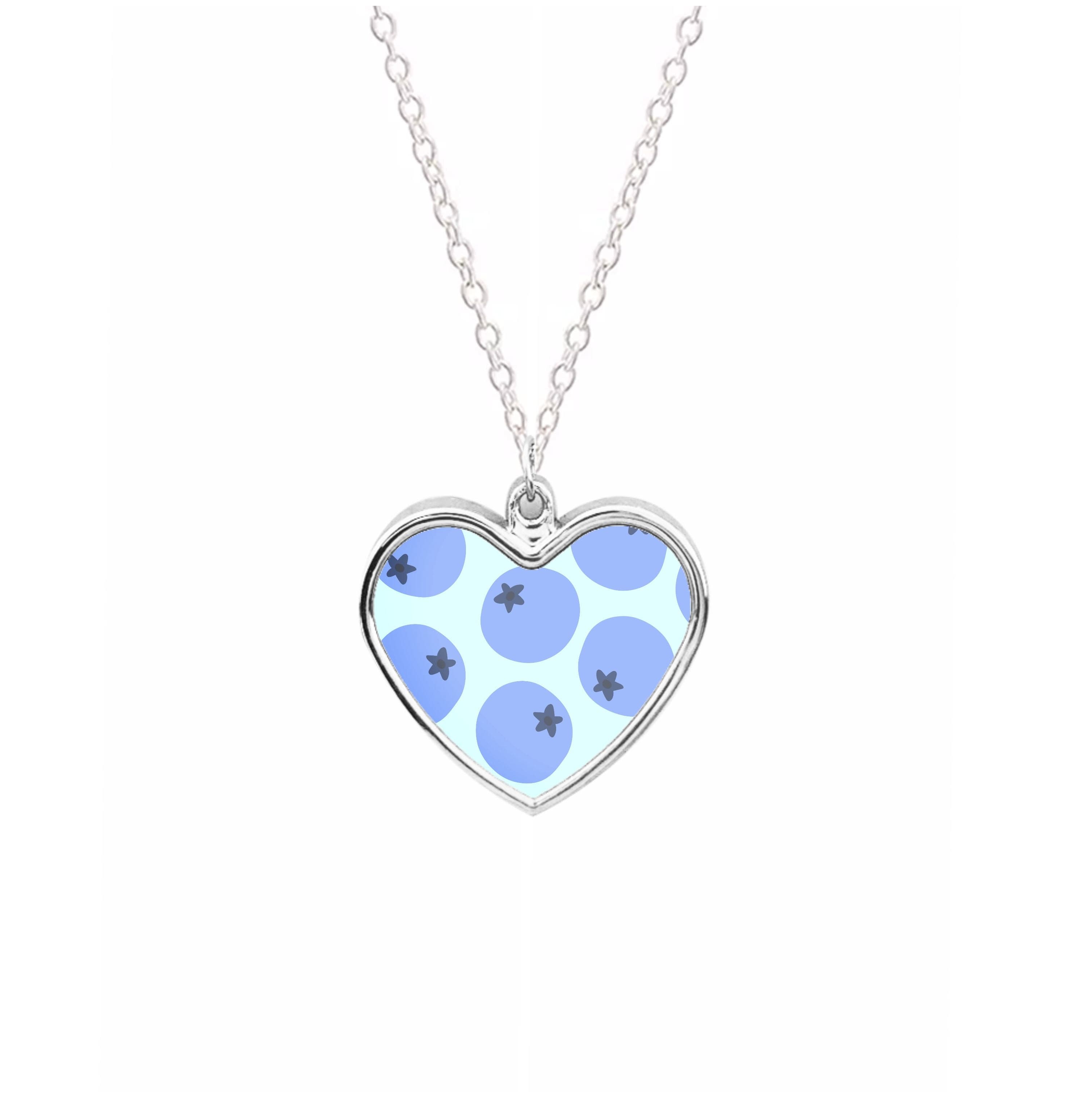 Blueberries - Fruit Patterns Necklace