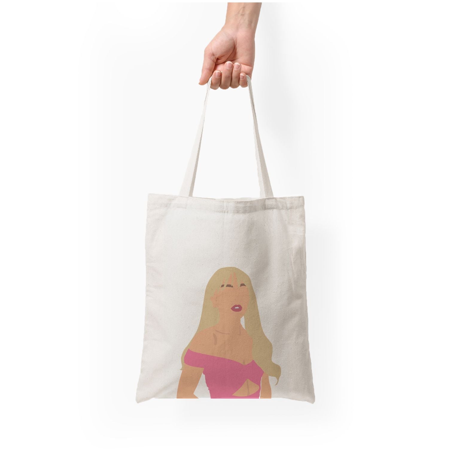 Pink Dress Tote Bag